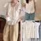 Summer Half Sleeves Hollow Out Embroider Tops